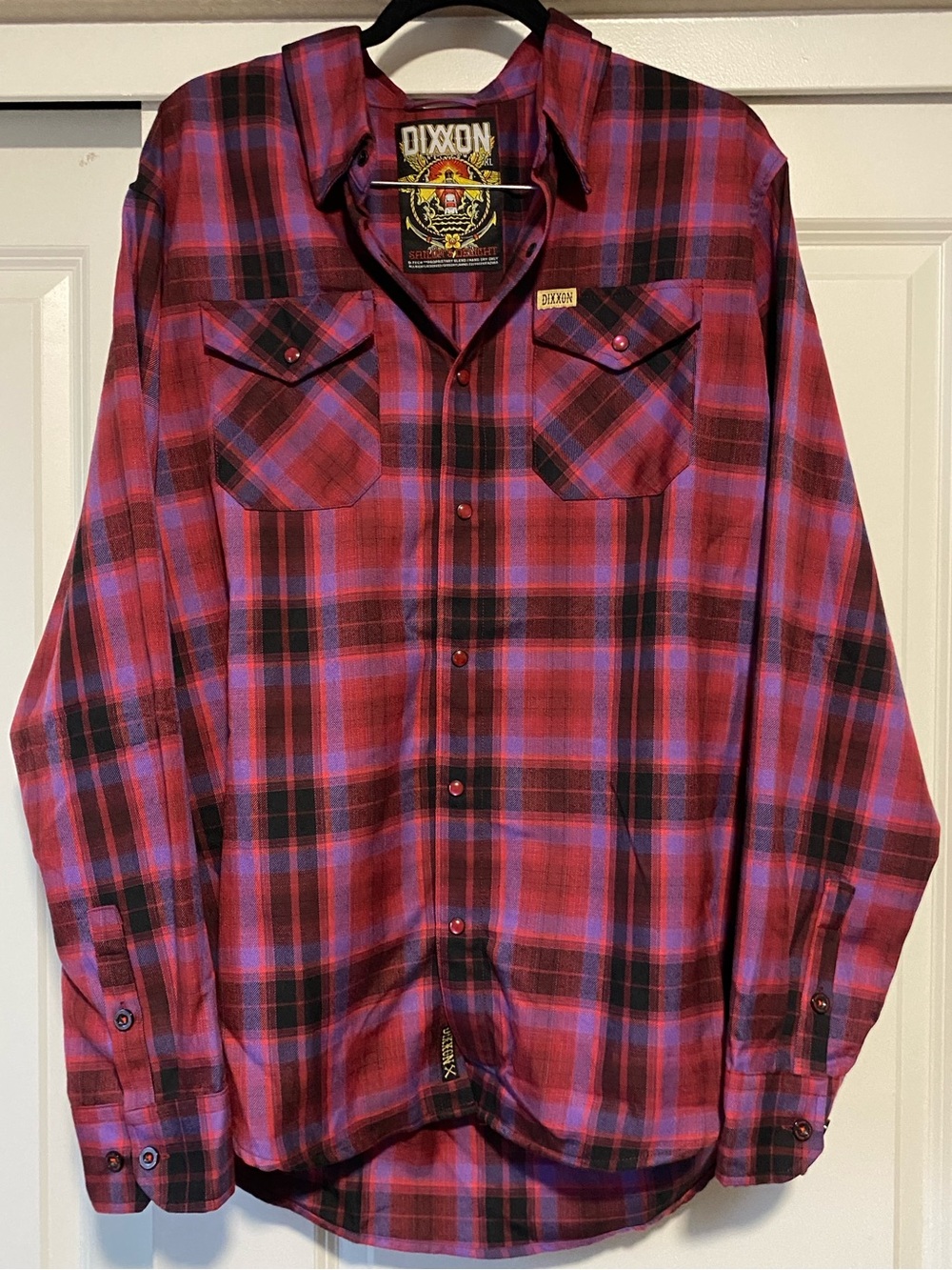 Dixxon Plaid Men’s Flannel Shirt - Sailor’s Delight - NWOT